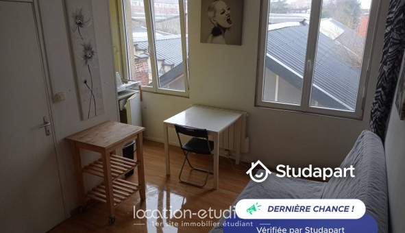 Logement �tudiant Location Studio Meubl&eacute; Lille (59800)
