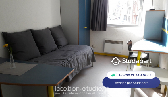 Logement �tudiant Location Studio Meubl&eacute; Lille (59800)