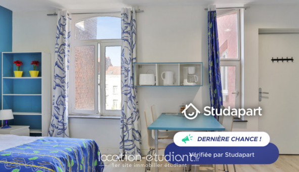 Logement �tudiant Studio &agrave; Lille (59800)