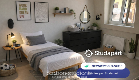 Logement �tudiant Location Studio Meubl&eacute; Lille (59800)