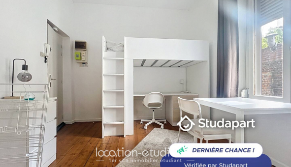 Logement �tudiant Location Studio Meubl&eacute; Lille (59800)