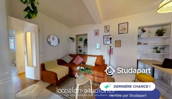 Logement étudiant Location Studio Meubl&eacute; Lyon 2ème arrondissement (69002)