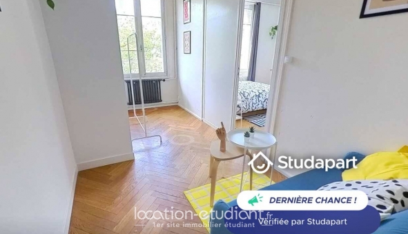 Logement étudiant Studio &agrave; Lyon 3ème arrondissement (69003)