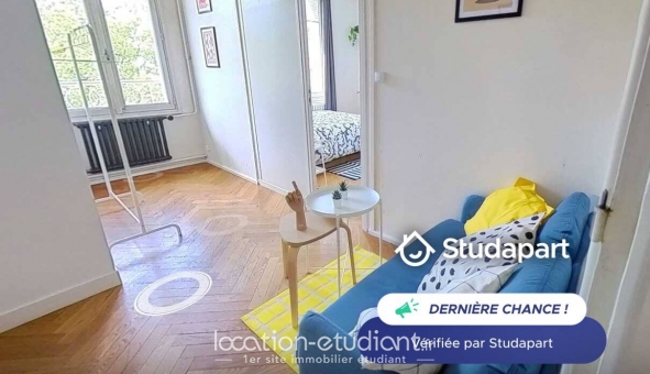 Logement étudiant Location Studio Meubl&eacute; Lyon 3ème arrondissement (69003)