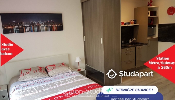 Logement étudiant Location Studio Meubl&eacute; Lyon 3ème arrondissement (69003)
