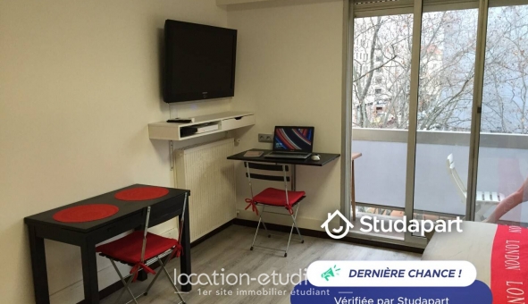 Logement étudiant Studio &agrave; Lyon 3ème arrondissement (69003)