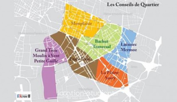 Logement tudiant Studio à Lyon 7me arrondissement (69007)