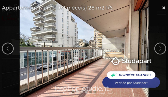 Logement �tudiant Studio &agrave; Marseille 01er arrondissement (13001)