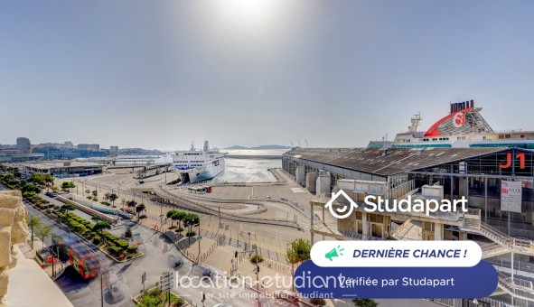 Logement étudiant Location Studio Meublé Marseille 02ème arrondissement (13002)