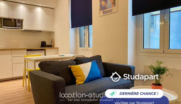 Logement �tudiant Location Studio Meubl&eacute; Marseille 02�me arrondissement (13002)