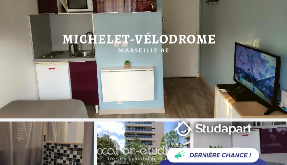 Logement tudiant Location Studio Meublé Marseille 08me arrondissement (13008)