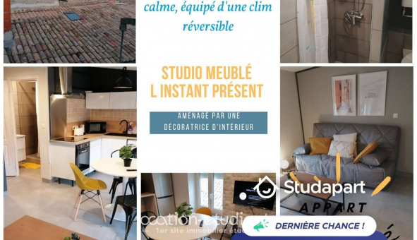 Logement tudiant Studio à Montlimar (26200)