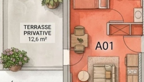 Logement �tudiant Studio &agrave; Montgermont (35760)