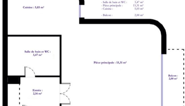 Logement tudiant Location Studio Vide Montigny le Bretonneux (78180)