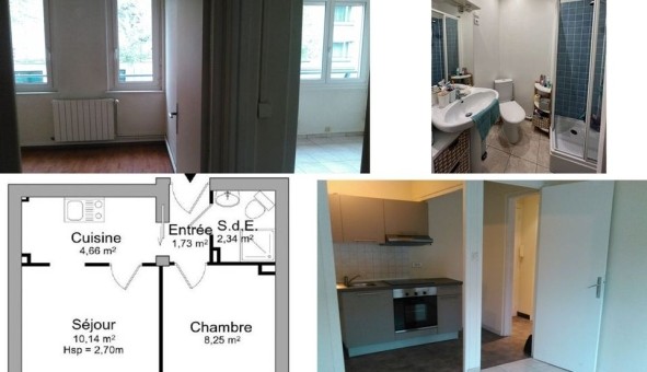 Logement �tudiant Studio &agrave; Nancy (54100)