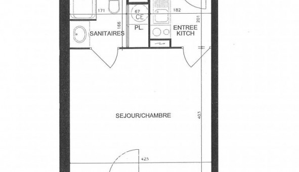 Logement tudiant Studio à Nantes (44200)