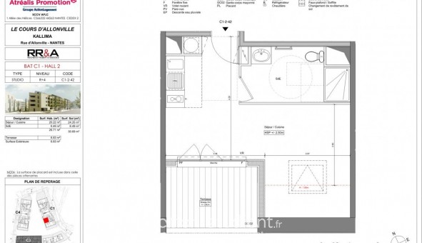 Logement tudiant Studio à Nantes (44200)