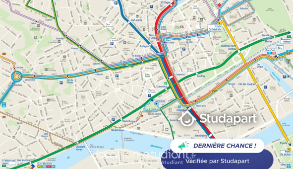 Logement �tudiant Studio &agrave; Nantes (44200)