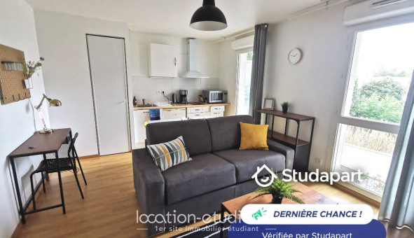Logement �tudiant Location Studio Meubl&eacute; Nantes (44200)