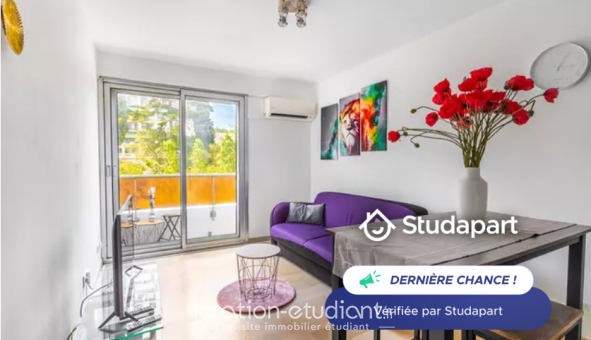 Logement étudiant Location Studio Meublé Nice (06100)