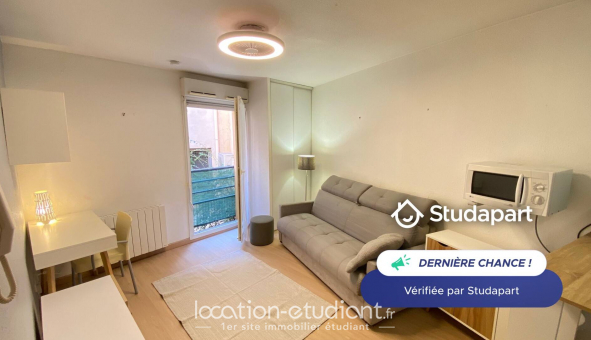 Logement étudiant Location Studio Meublé Nice (06100)
