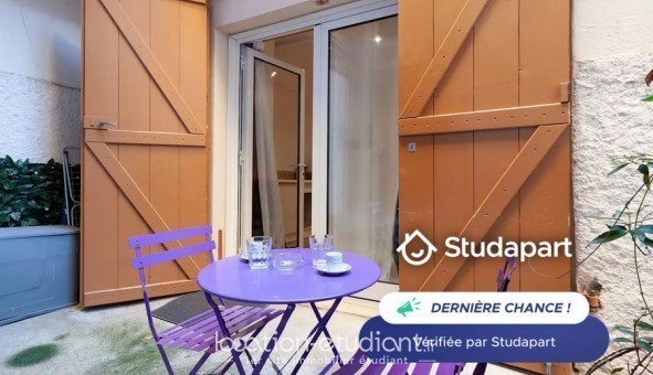 Logement tudiant Studio à Nice (06100)