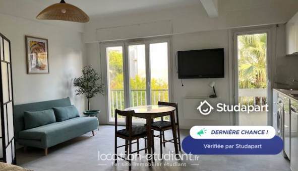 Logement étudiant Location Studio Meublé Nice (06100)
