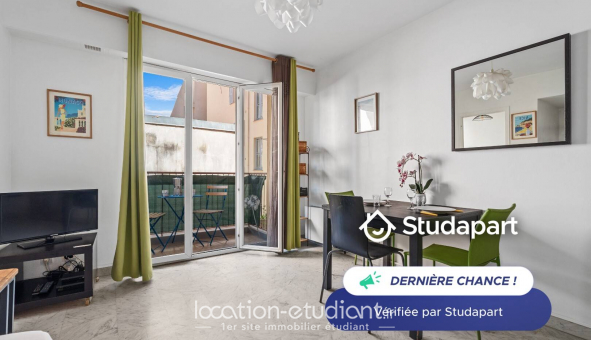 Logement �tudiant Studio &agrave; Nice (06100)
