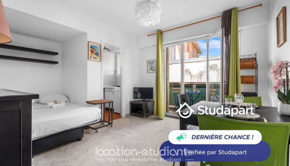 Logement �tudiant Studio &agrave; Nice (06100)