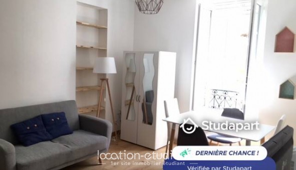 Logement �tudiant Studio &agrave; Nice (06100)