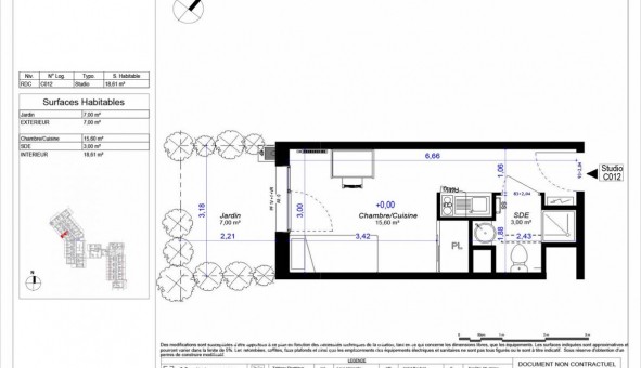 Logement tudiant Studio à Orlans (45100)