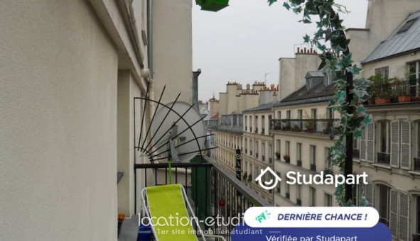 Logement tudiant Location Studio Meublé Paris 02me arrondissement (75002)