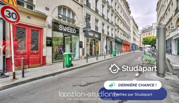 Logement �tudiant Studio &agrave; Paris 02�me arrondissement (75002)