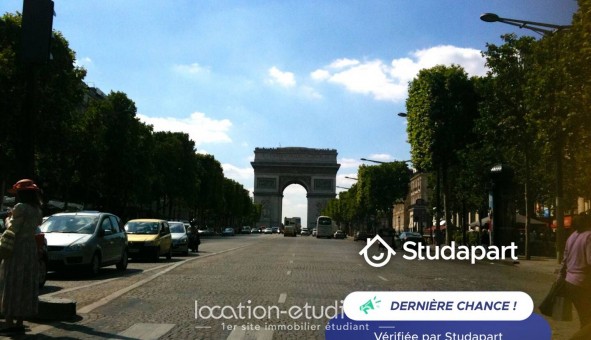 Logement tudiant Location Studio Meublé Paris 08me arrondissement (75008)
