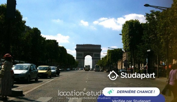 Logement tudiant Studio à Paris 08me arrondissement (75008)