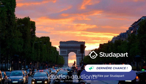 Logement tudiant Studio à Paris 08me arrondissement (75008)