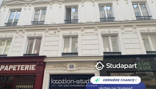 Logement tudiant Studio à Paris 10me arrondissement (75010)