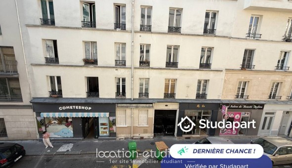 Logement tudiant Studio à Paris 11me arrondissement (75011)