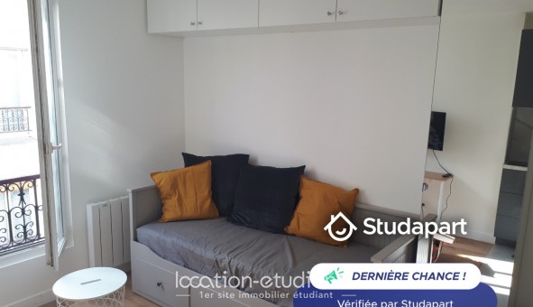 Logement étudiant Location Studio Meublé Paris 12ème arrondissement (75012)