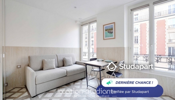 Logement étudiant Location Studio Meubl&eacute; Paris 12ème arrondissement (75012)