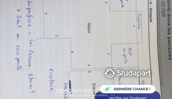 Logement tudiant Studio à Paris 13me arrondissement (75013)