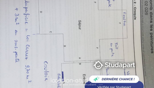 Logement �tudiant Studio &agrave; Paris 13�me arrondissement (75013)