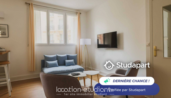 Logement étudiant Location Studio Meublé Paris 15ème arrondissement (75015)