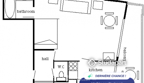 Logement �tudiant Studio &agrave; Paris 15�me arrondissement (75015)