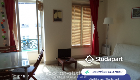 Logement �tudiant Location Studio Meubl&eacute; Paris 15�me arrondissement (75015)
