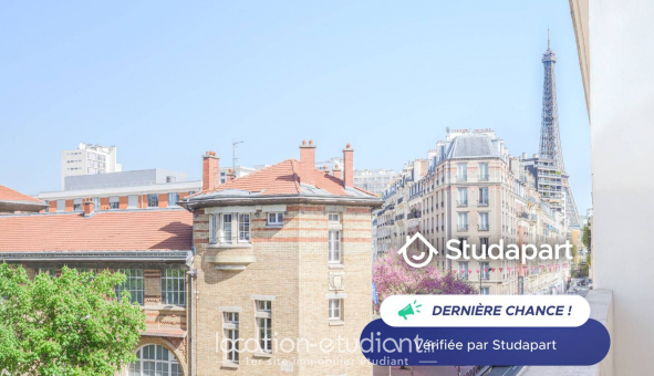 Logement �tudiant Studio &agrave; Paris 15�me arrondissement (75015)