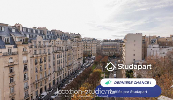 Logement tudiant Location Studio Meublé Paris 16me arrondissement (75016)