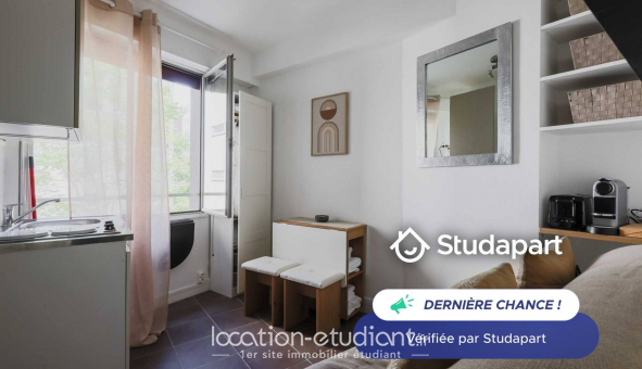 Logement étudiant Location Studio Meublé Paris 16ème arrondissement (75016)