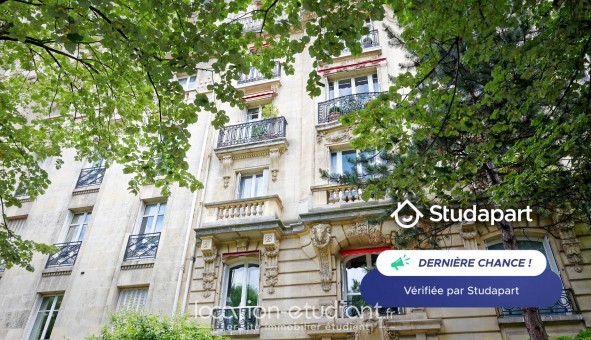 Logement tudiant Studio à Paris 16me arrondissement (75016)