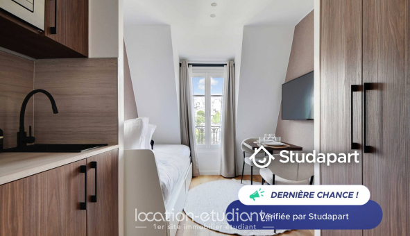 Logement tudiant Studio à Paris 16me arrondissement (75016)